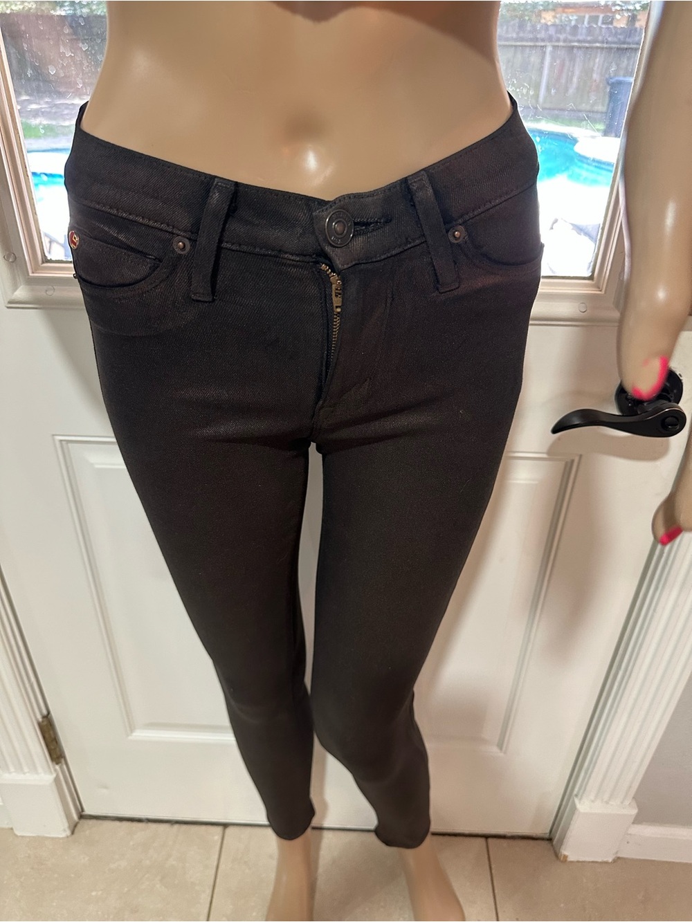 Hudson Nico Copper Black Coated Jeans